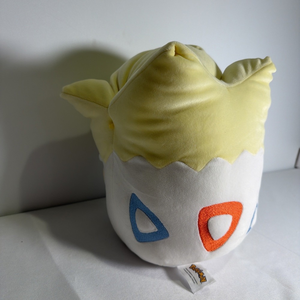 Togepi 12 inch plush Yellow White Red Blue Pokémon Squishmallow - Picture 7 of 13